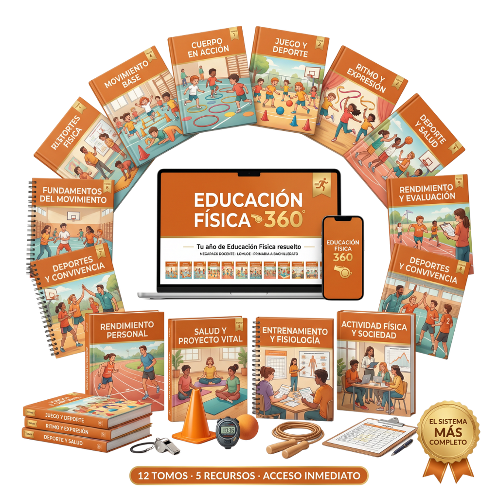 Educación Física 360 · Primaria — mockup del sistema completo